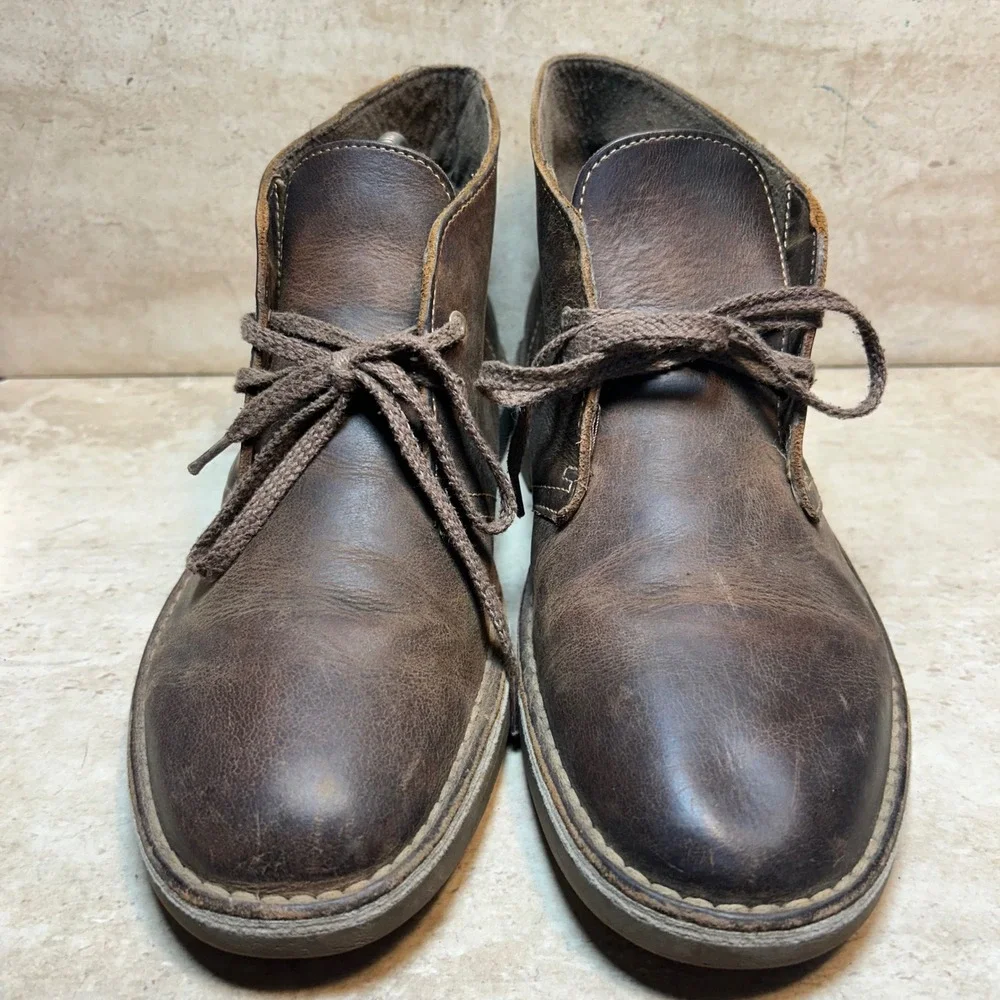 Clarks‎ Bushacre 2 Mens 7 Beeswax Brown Leather Chukka Desert Boots 26106562